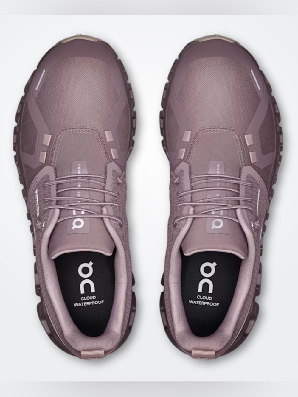On Running Cloud 6 Waterproof Sneakers Gobi/Gobi Purple Women’s 8.5 NIB - Picture 2 of 12